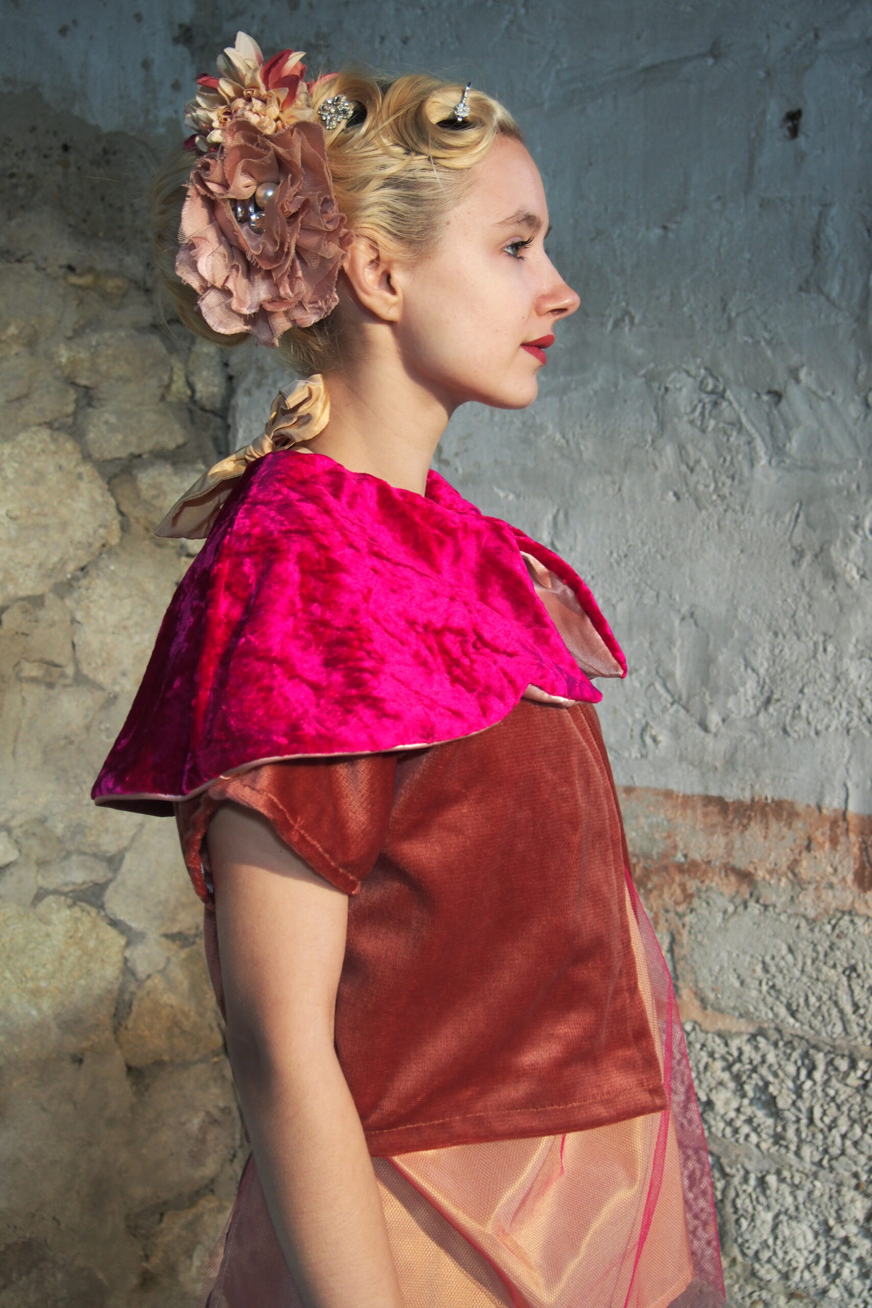 Gilet upcycling original teintes chaudes