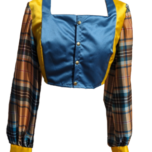 corsage coloré pièce unique upcycling