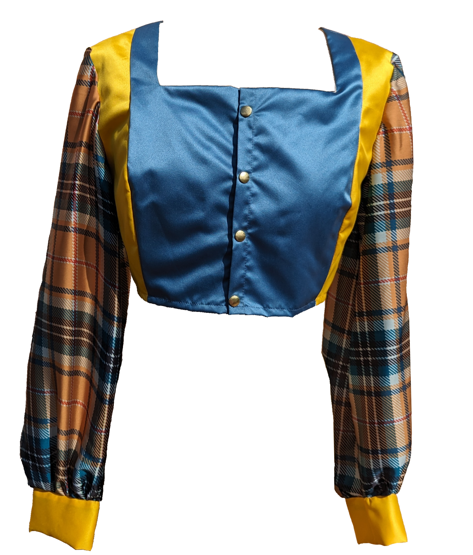 corsage coloré pièce unique upcycling