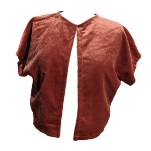 boléro sans cape devant upcycling pièce unique