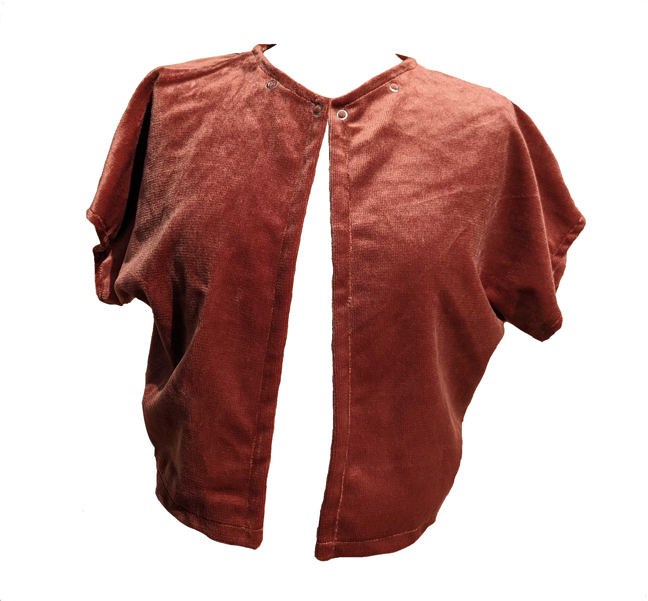 boléro sans cape devant upcycling pièce unique