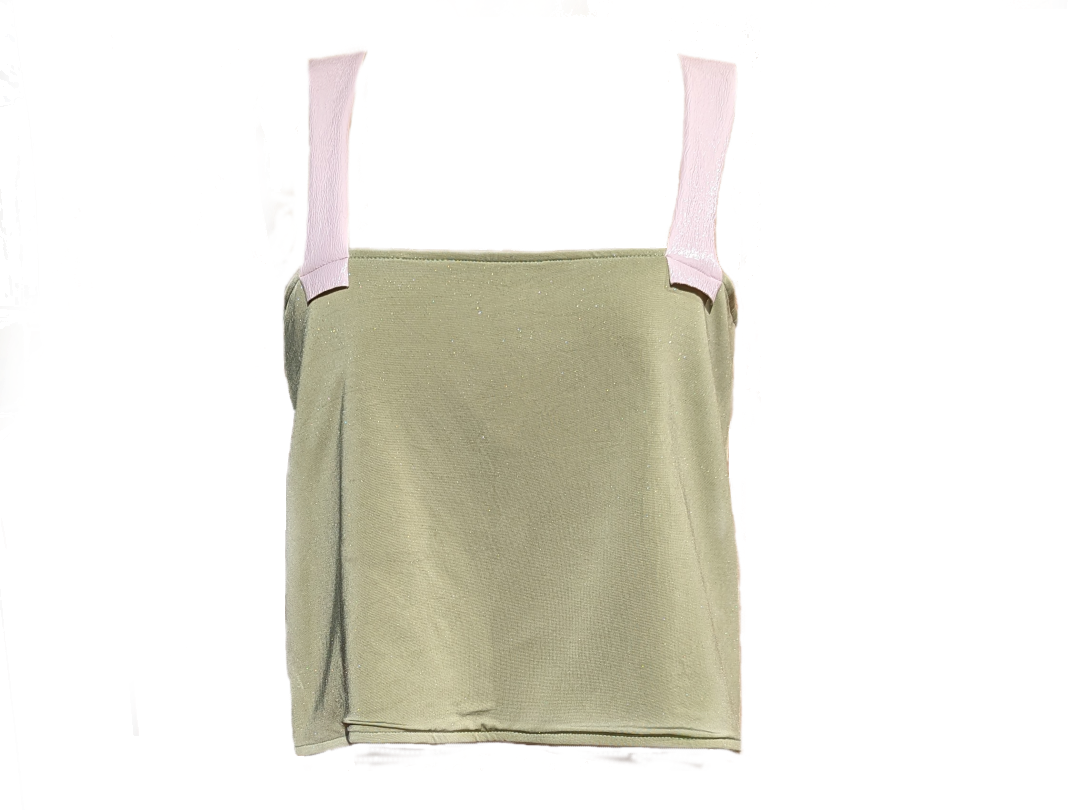 débardeur carré upcycling pièce unique