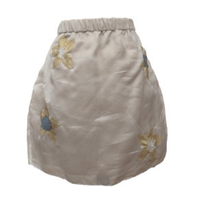 jupe en soie à fleurs fait main