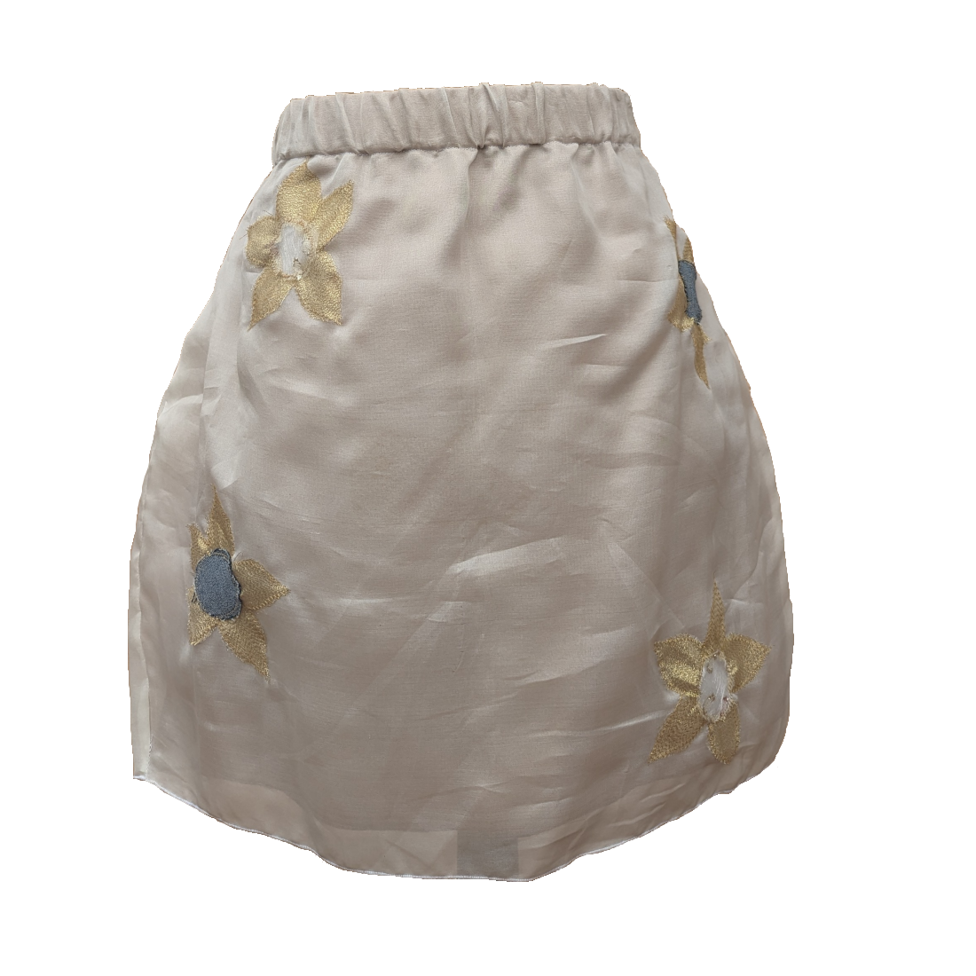 jupe en soie à fleurs fait main