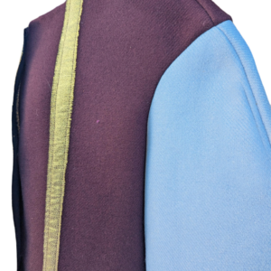 détails veste boule upcycling