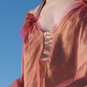 Haut tulle upcycling coloré