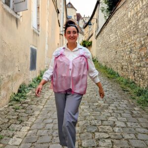 Top léger en tissu recyclé