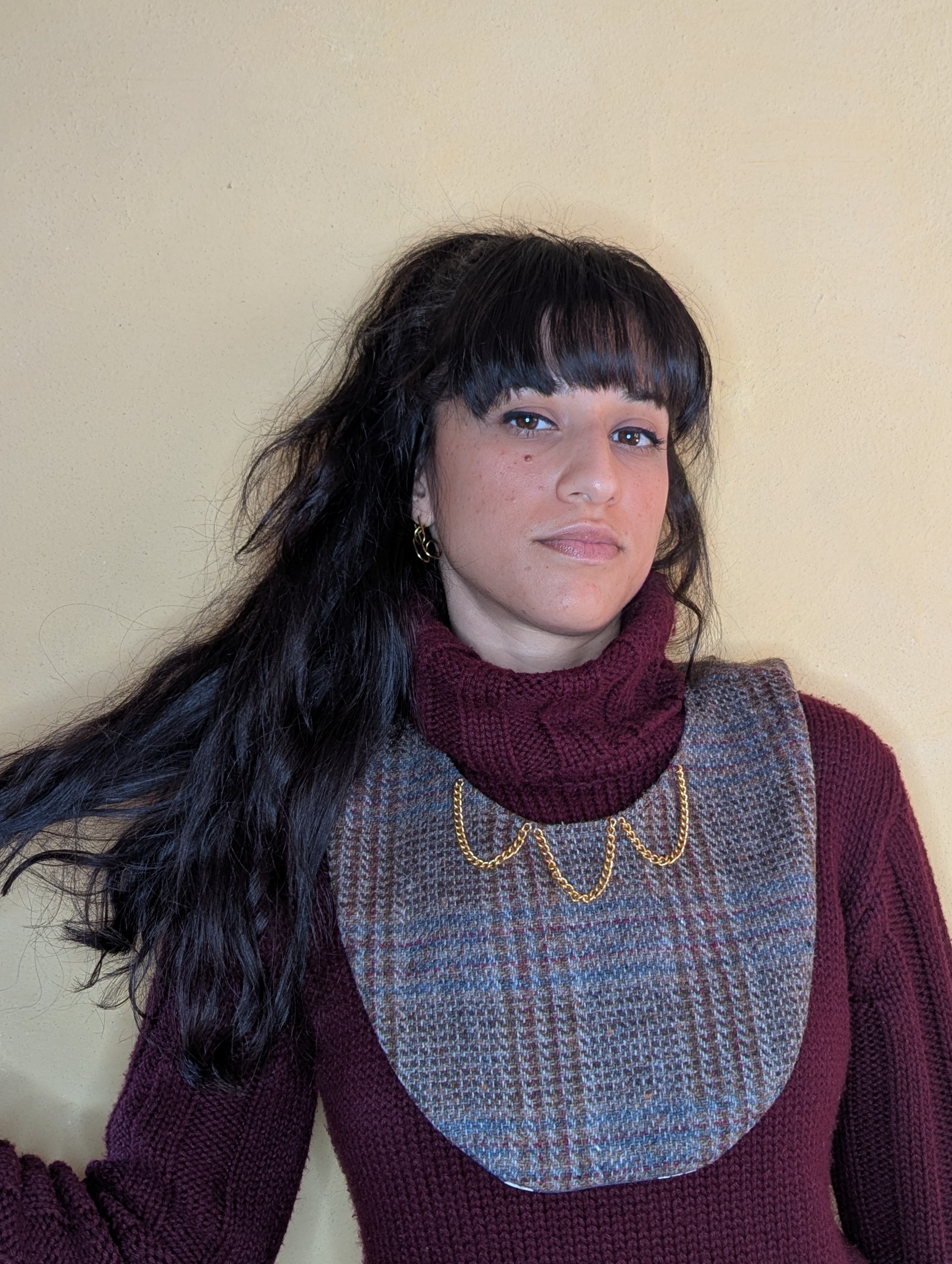 tissus seconde-main pour plastron upcycling stylé