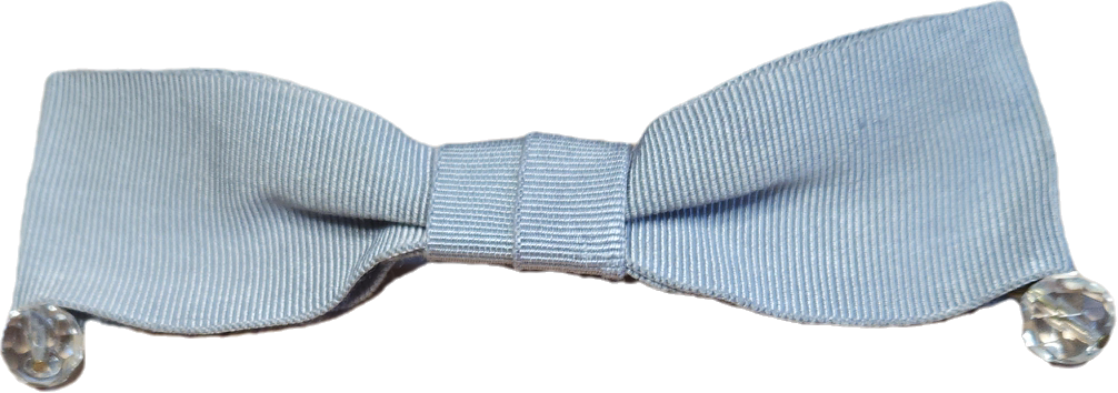 Galon gris perle en noeud pour accessoire broche