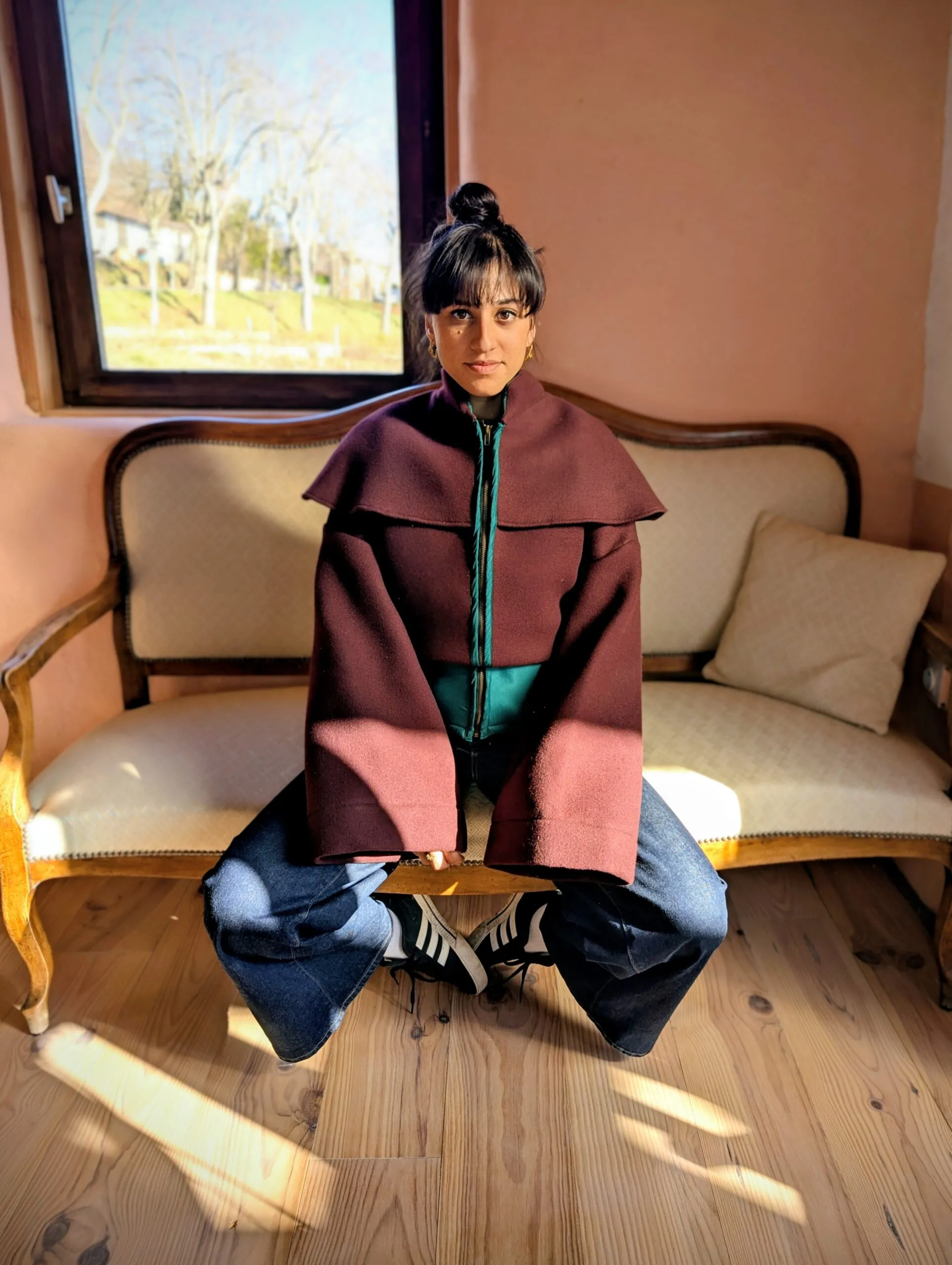 création d'une veste chaude et stylée en upcycling