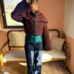 veste artisanale upcycling d'hiver